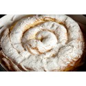Ensaimada de Chocolate Blanco con Nueces